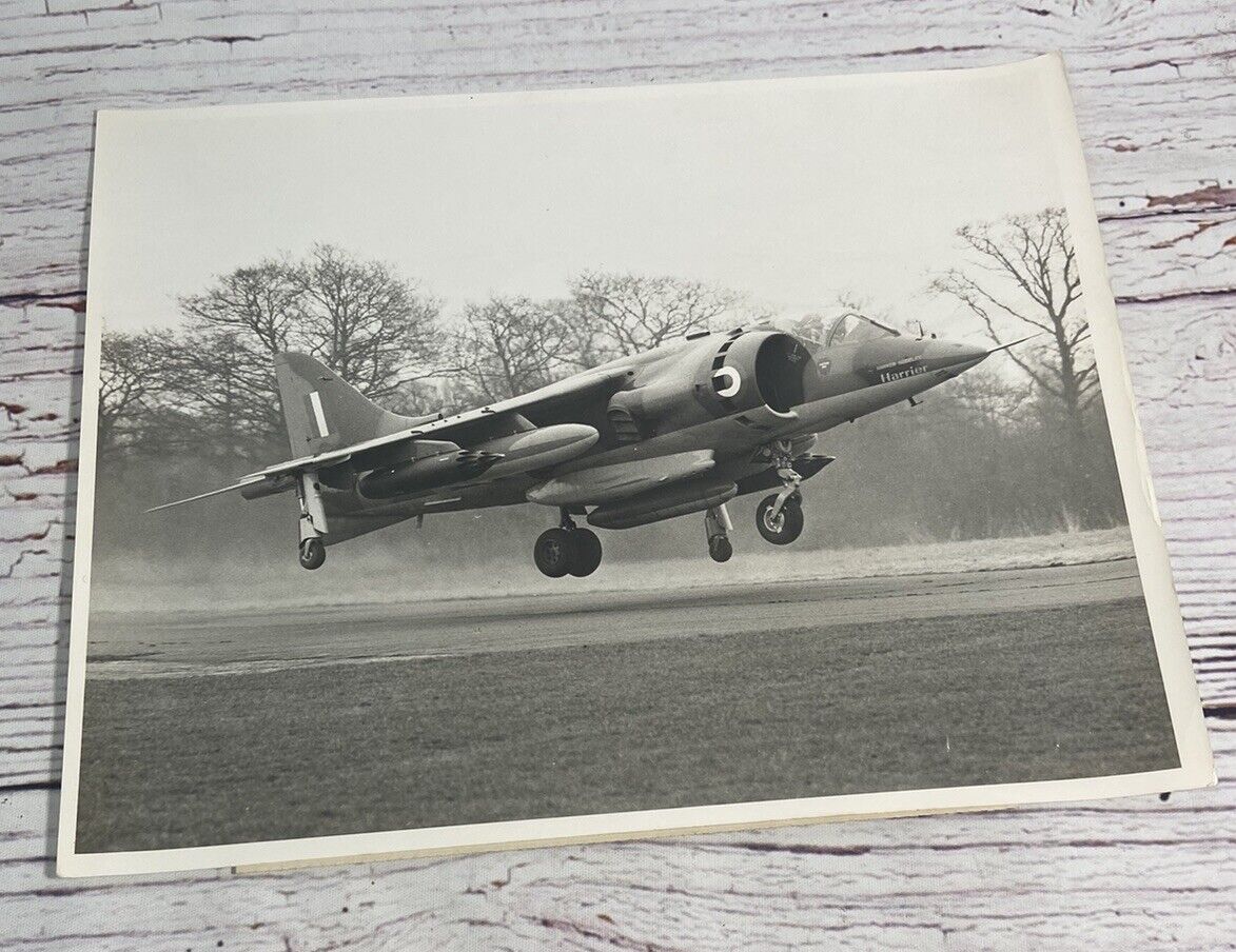 Hawker Siddeley Harrier Vintage Press Photo News Release Photograph