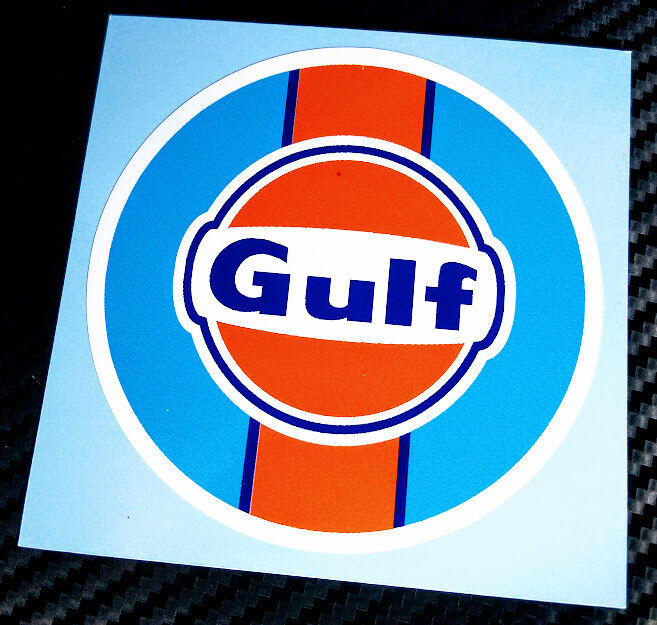 GULF OIL Racing Livery Logo • Vintage Style Sticker • Decal  