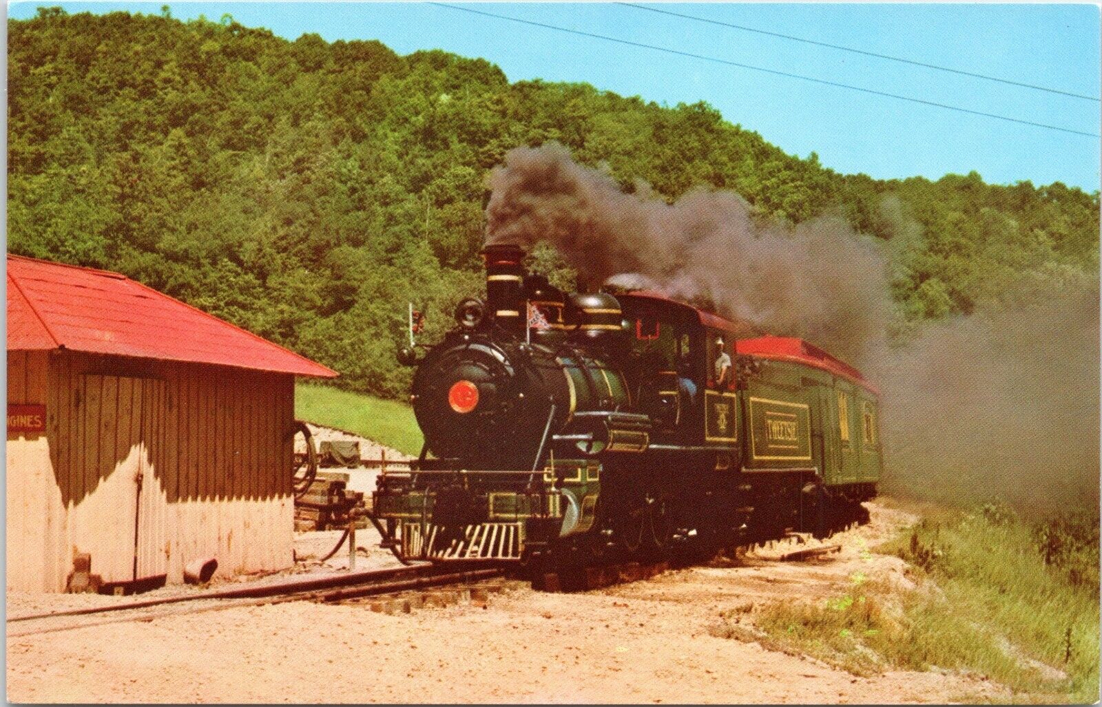 Tweetsie Railroad, Blowing Rock, North Carolina- c1950s Postcard - Locomotive