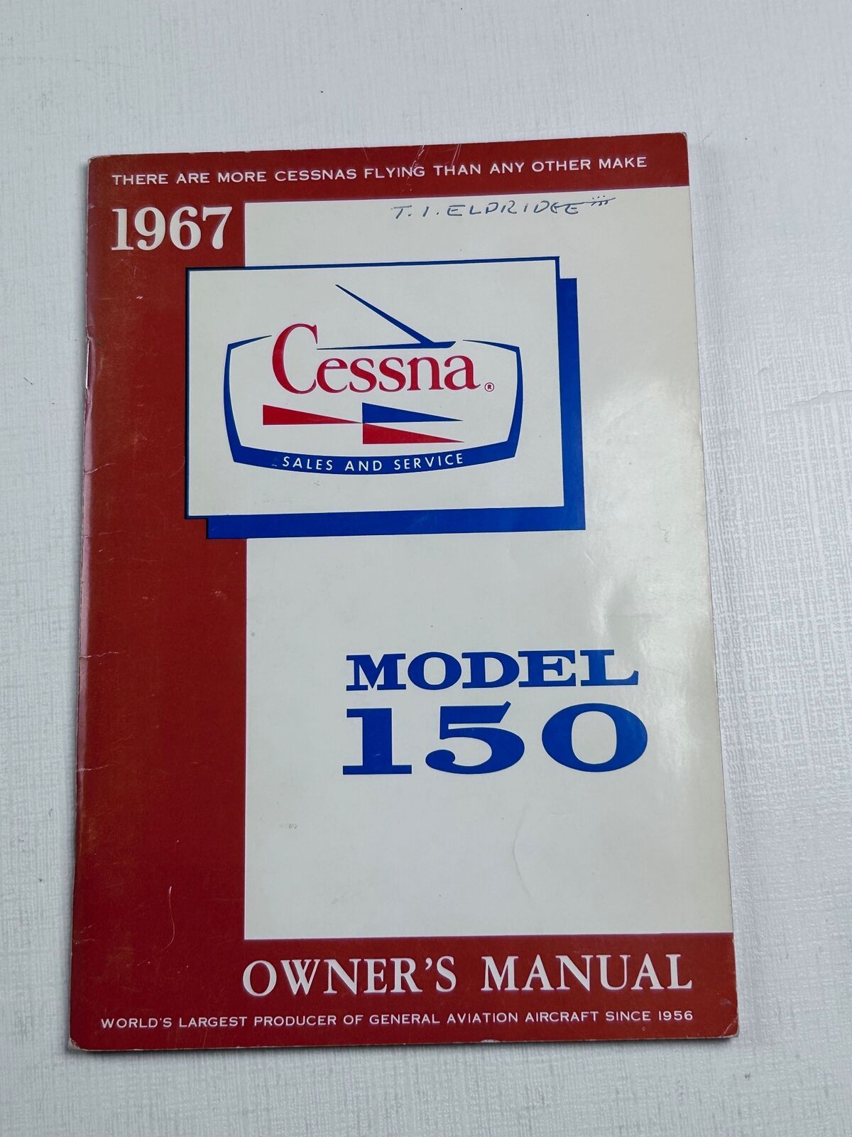 Cessna Model 150 Airplane Owner\'s Manual 1967