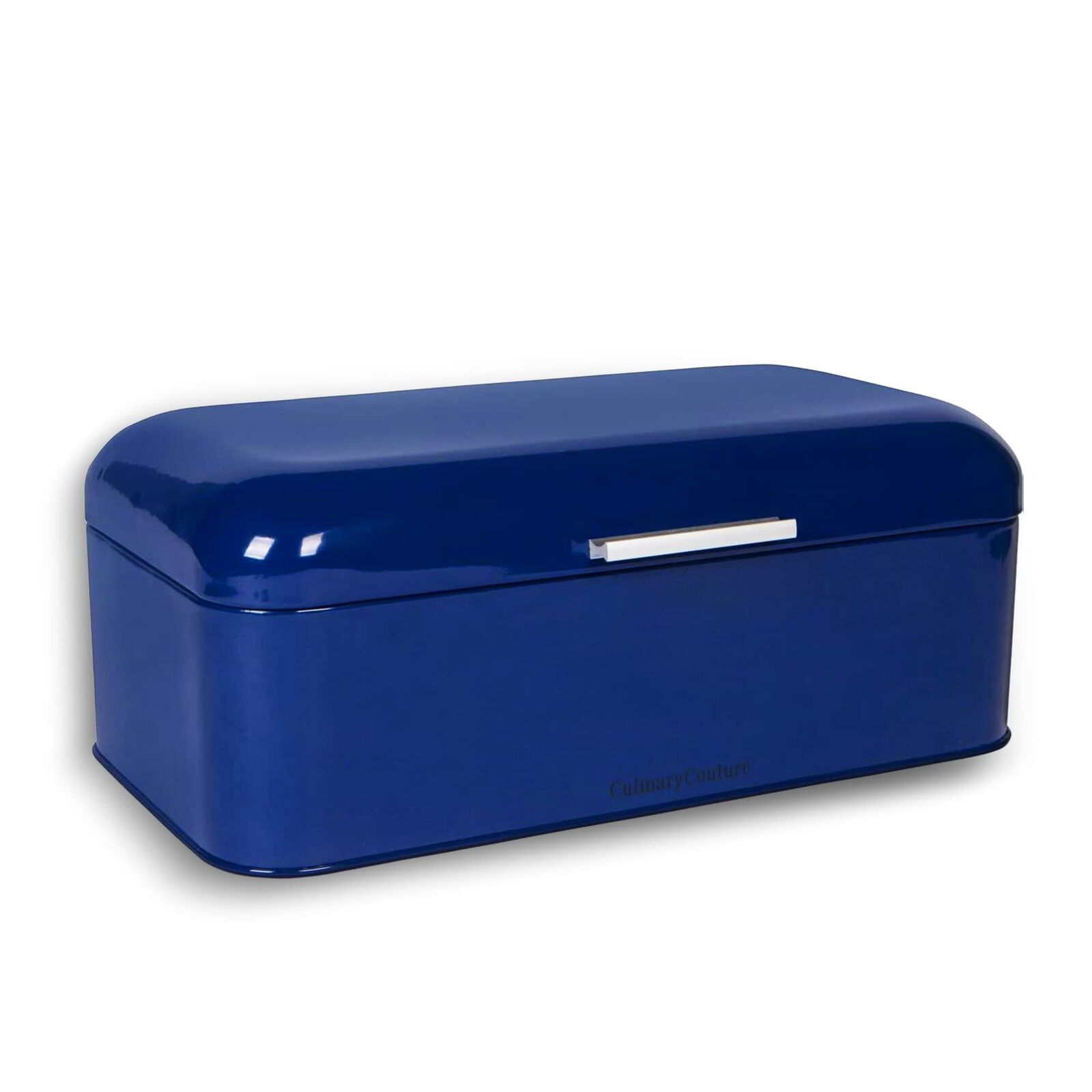 Culinary Couture Extra Large Blue Bread Box for Kitchen Countertop - Holds 2 ...