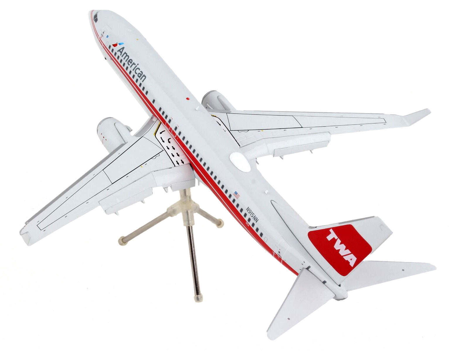 Boeing 737-800 Commercial Flaps Down Airlines - 1/200 Diecast Model Airplane