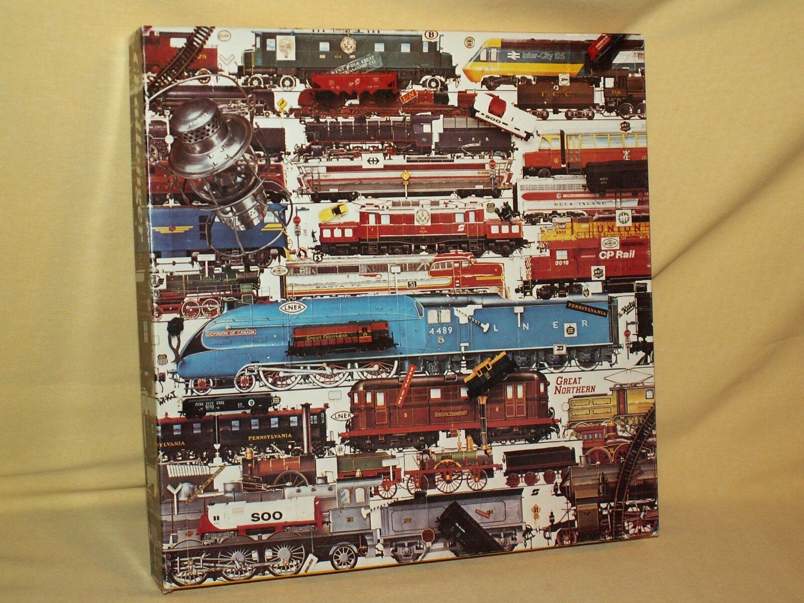 TRAIN PUZZLE ALL ABOARD CHALLENGER 600+ PC CARS COMPLETE P120 GREAT NORTHERN.