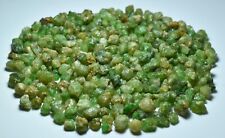 255 GM Exceptional Earth Mined Natural Green Gemmy Garnet Loose Rough Crystals picture