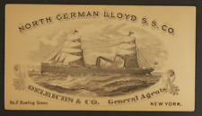 North German Lloyd Steamer Steamship Co. Oelrichs Cabin Deck Plan General Werder picture