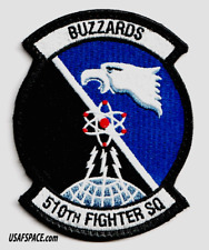 USAF 510TH FIGHTER SQ -510 FS-BUZZARDS -F-16CM-Aviano AB- ORIGINAL VEL PATCH picture