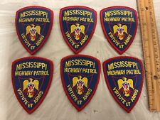 Mississippi Highway Patrol collectors patch set 6 pieces all hat size new picture
