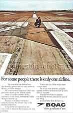 1970 BOAC British Overseas Airways Corporation PRINT AD airlines advert RUNWAY picture