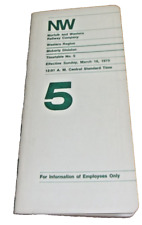 MARCH 1973 NORFOLK & WESTERN N&W MOBERLY DIVISION EMPLOYEE TIMETABLE #5 picture