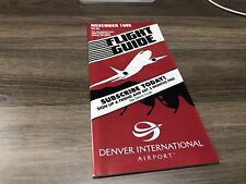 Denver DEN Flight Guide Schedule Nov 1995 picture