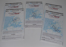 Vintage Lot of 5 Jeppesen Europe High Altitude Enroute Charts 1999 picture