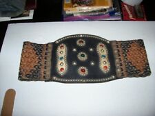 Vintage 1950's Harley style leather motorcycle kidney belt picture