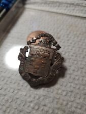 Early Badge Winnipeg Coat of Arms Badge/Pin RR Railroad Train Commerce Industry picture