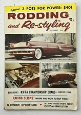 Rodding & Re-styling Magazine - Dec 1957 - Hot Rods, Vintage Luxury, Customs picture