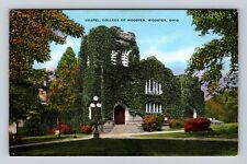 Wooster OH-Ohio, College of Wooster, Campus Chapel, Antique Vintage Postcard picture