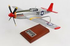 USAF P-51C Mustang Tuskegee Signed By Charles McGee Desk 1/24 Model AK Airplane picture