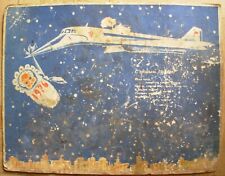 Soviet Russian Original Poster TU-144 Aeroflot USSR Airlines supersonic airliner picture