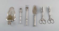 Scandinavian silversmith. Six serving parts in plated silver (alpacca) picture