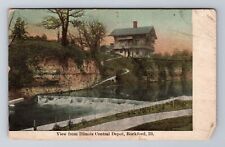 Rockford IL- Illinois, Illinois Central Depot, Antique, Vintage c1914 Postcard picture