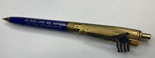 Pledge Of Allegiance American Flag VINTAGE Pen Blue & Gold Color Justice For All picture