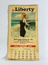1977 1927 Pratt Kansas KS Liberty Pin Up Calendar advertising picture