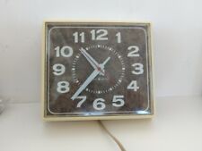 Vintage GE General Electric Rectangle Kitchen Wall Clock Model 2201 MCM NN picture