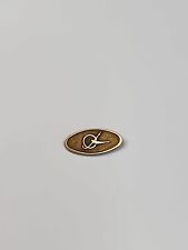 McDonnell Douglas Aircraft Logo Tie Tack wi/Chain & Bar Pin 1/10 10K Gold picture