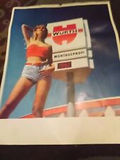 Classic - 1992 Pinup Wurth Calender 19 1/4 × 26 1/2 * Great Condution* picture