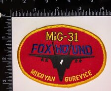 USAF US Air Force Mig 31 Foxhound Aggressors Squadron Patch picture