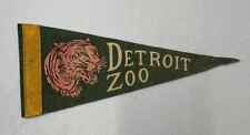 Vintage Detroit Zoo 9” / Detroit Zoo Souvenir Pennant picture
