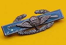 US Army First Award CIB Combat Infantry Badge Rigger Airborne Jump Wing Pin picture