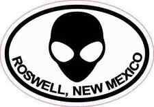 3X2 Oval Alien Roswell New Mexico Sticker Travel Luggage Decal Car Cup Stickers picture
