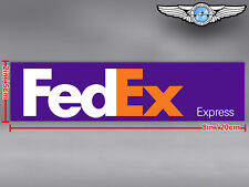 FED EX FEDEX EXPRESS LOGO RECTANGULAR DECAL / STICKER picture