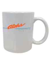 Aloha Airlines Retro Logo Travel Souvenir Pilot Employee Crew Coffee Tea Cup Mug picture