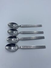 Vintage Northwest Orient Airlines Stainless Steel Dining Spoon 6.5” Set Of 4 picture