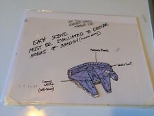 STAR WARS HOLIDAY SPECIAL ANIMATION CEL MODEL MILLENNIUM FALCON Production  I2 picture