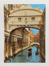 The Bridge of Sighs Venice Italy Postcard Unposted picture