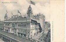 NEW YORK CITY - Hippodrome Showing Elevated Subway Postcard - udb (pre 1908) picture