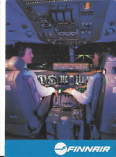 FINNAIR, McDonnell Douglas MD-11 Cockpit Postcard, Airline Issue picture
