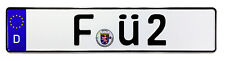 European German License Plate - F Ü 2 picture