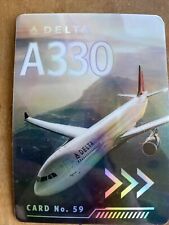Delta Trading Card A330 Collectible Airbus No.59 New picture