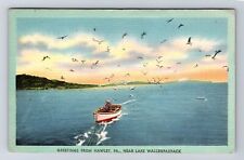 Hawley PA-Pennsylvania, Greetings Lake Wallenpaupack, Vintage c1947 Postcard picture