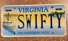 Exp Virginia Personalized Vanity License Plate Va SWIFTY  Tag Trucking Man Cave picture