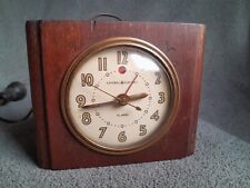 Vintage 1930s Art Deco General Electric Alarm Clock 7HA162 Art Deco Style Wooden picture