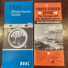 1960’s BEA & BOAC Photo Finder Brochure Guides UK &  Europe & The Mediterranean picture