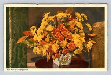 Williamsburg VA-Virginia, Arrangement Of Flowers, Governor's, Vintage Postcard picture