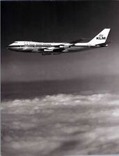 KLM ROYAL DUTCH AIRLINES BOEING 747 PH-BUA LARGE VINTAGE AIRLINE PHOTO picture