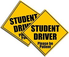 Student Driver Sticker-Bright Yellow-Safety Decal School Teen Driver 4