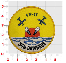 NAVY VF-111 SUNDOWNERS SQUADRON EMBROIDERED VF-11 PATCH picture