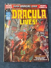 Dracula Lives #1 Super Annual Issue 1975 Marvel Horror Magazine Neal Adams VF+ picture